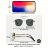 Stylish Square Metal Glasses