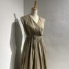 Brown Cotton Sleeveless Dress