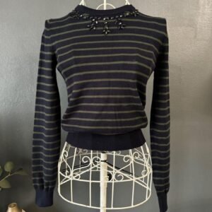 Elegant Beaded Knitted Top