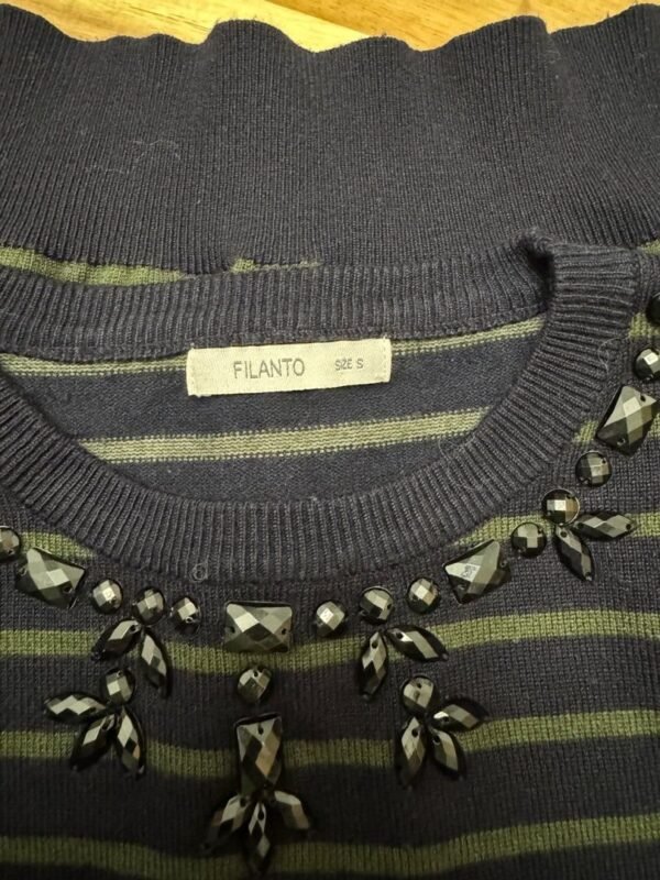 Elegant Beaded Knitted Top