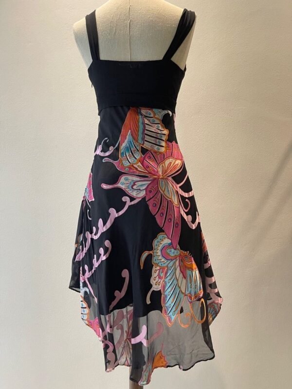 Silk Butterfly Y2K Vintage Dress