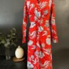 Flower Red Dress