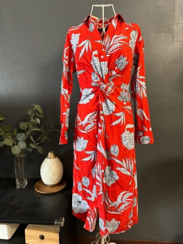 Flower Red Dress