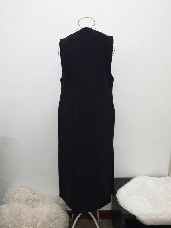 Long Sleeveless Black Vest