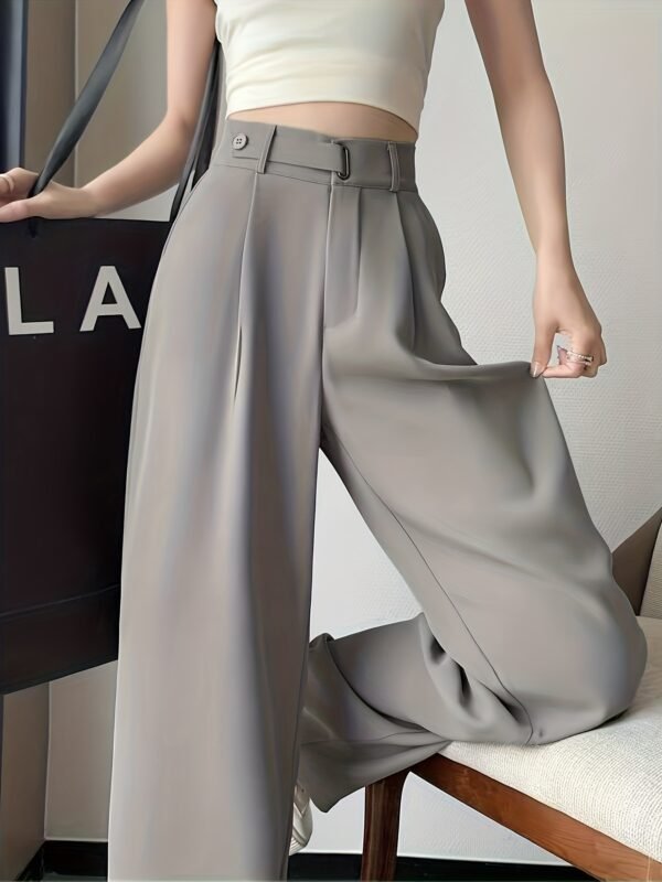01 High-End Summer Black Suit Pants