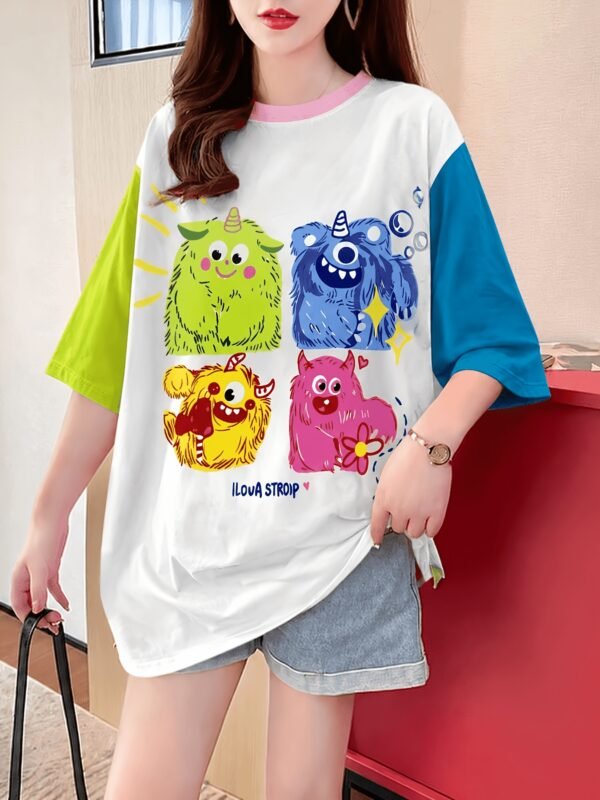 Trendy Loose-Fit Women's T-Shirt