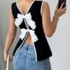 Elegant Ribbed Women's Vest