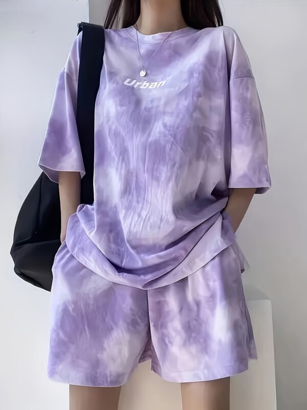 Women's Tie-Dye Pajama Set