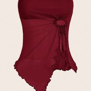 Y2K Strapless Ruched Top