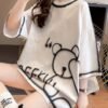 01 Trendy Loose-Fit Cartoon T-Shirt