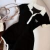 Women's Casual Color-Block Bodysuit