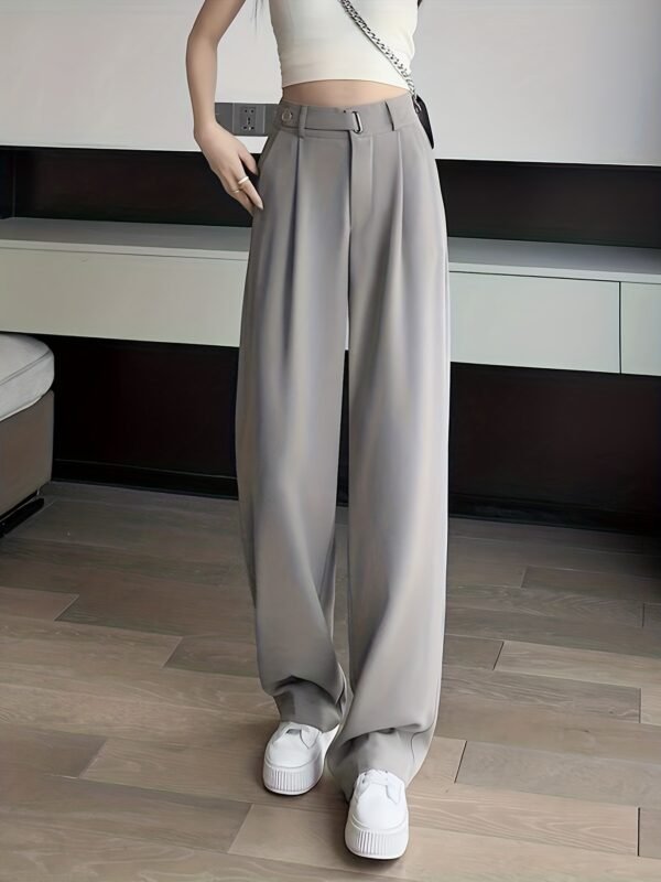 02 High-End Summer Black Suit Pants