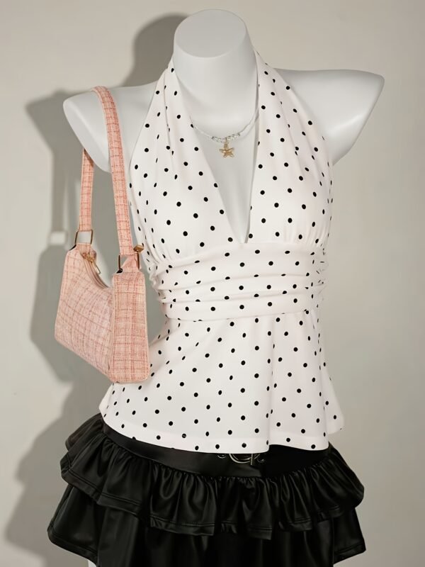 02 Earth-Toned Halter Neck Vest