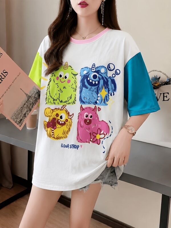 Trendy Loose-Fit Women's T-Shirt