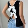 Elegant Ribbed Women's Vest