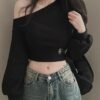 Spring Asymmetrical Cropped Top