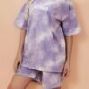 Women's Tie-Dye Pajama Set