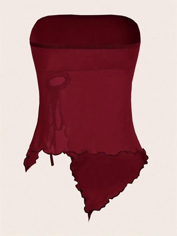 02 Y2K Strapless Ruched Top
