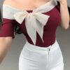 Stylish Women's Off-Shoulder T-Shirt