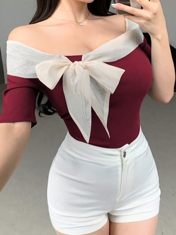 Stylish Women's Off-Shoulder T-Shirt