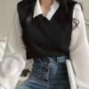 02 Faux Two-Piece Sweatshirt