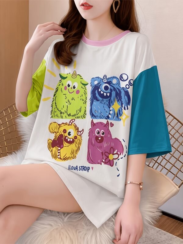 Trendy Loose-Fit Women's T-Shirt