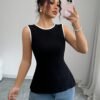 Elegant Ribbed Women's Vest