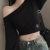 Spring Asymmetrical Cropped Top
