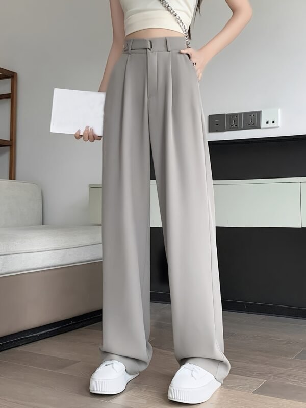 04 High-End Summer Black Suit Pants