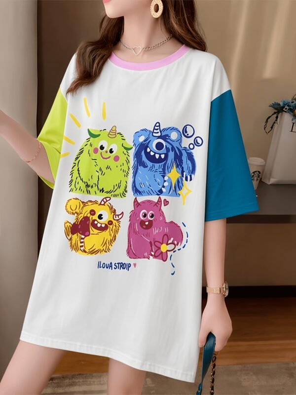 Trendy Loose-Fit Women's T-Shirt
