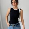 Elegant Ribbed Women's Vest