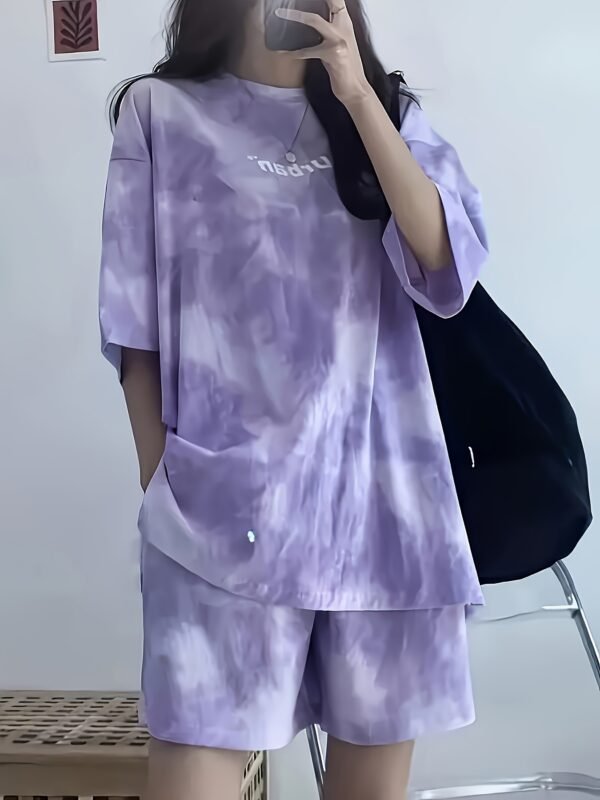 Women's Tie-Dye Pajama Set
