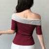 Stylish Women's Off-Shoulder T-Shirt