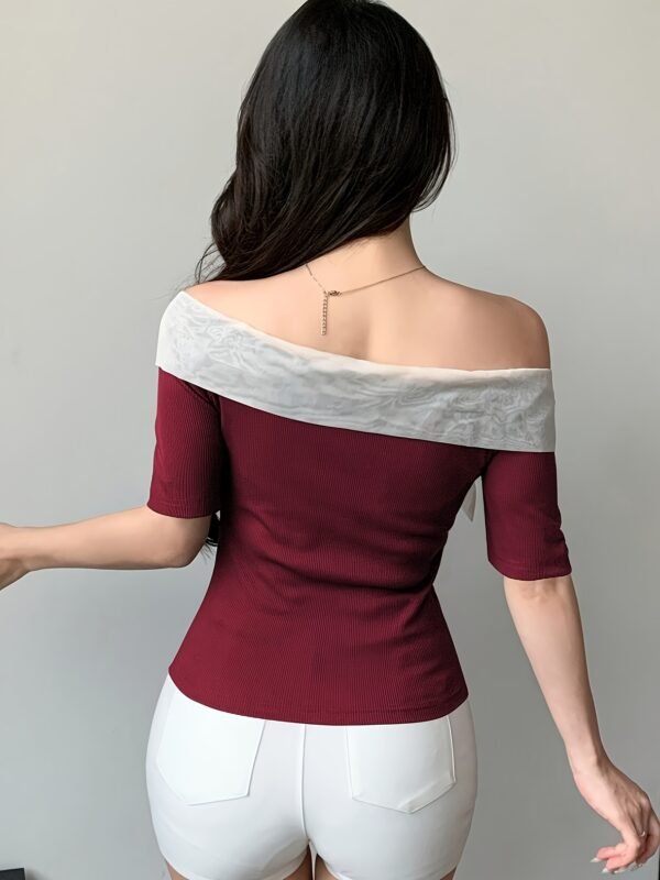 Stylish Women's Off-Shoulder T-Shirt