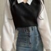 04 Faux Two-Piece Sweatshirt