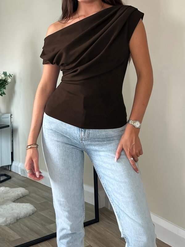 04 Elegant Off-Shoulder Women's Shirt
