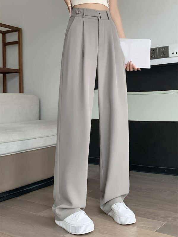 05 High-End Summer Black Suit Pants