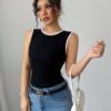Elegant Ribbed Women's Vest