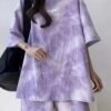 Women's Tie-Dye Pajama Set