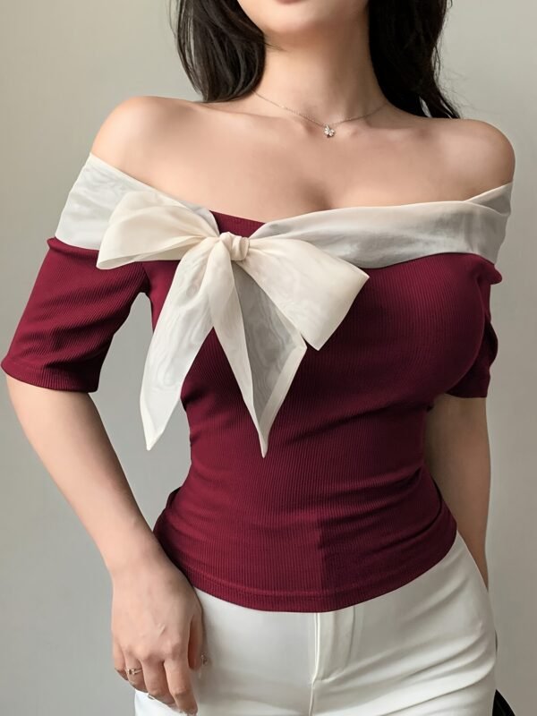 Stylish Women's Off-Shoulder T-Shirt