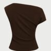 05 Elegant Off-Shoulder Women's Shirt