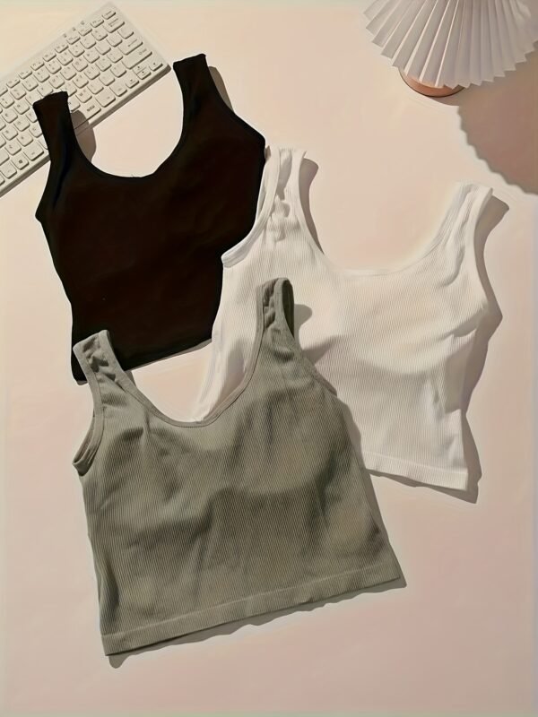 05 3pcs Women's V-Neck Camisole Tank Top